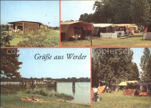 Werder Potsdam Bungalowsiedlung Riegelbucht Campingpla