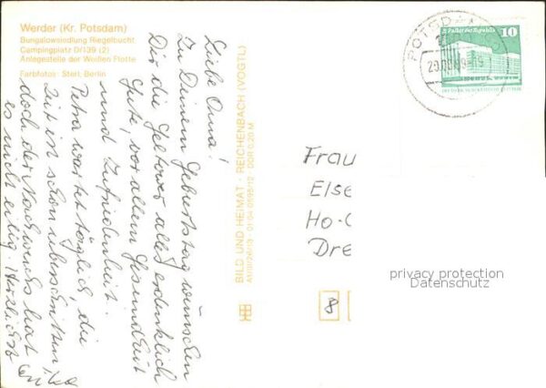 Werder Potsdam Bungalowsiedlung Riegelbucht Campingpla – Bild 2