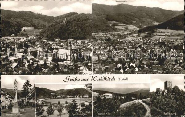 Waldkirch Breisgau Kastelburg Kandelhotel Sportnalagen Mar
