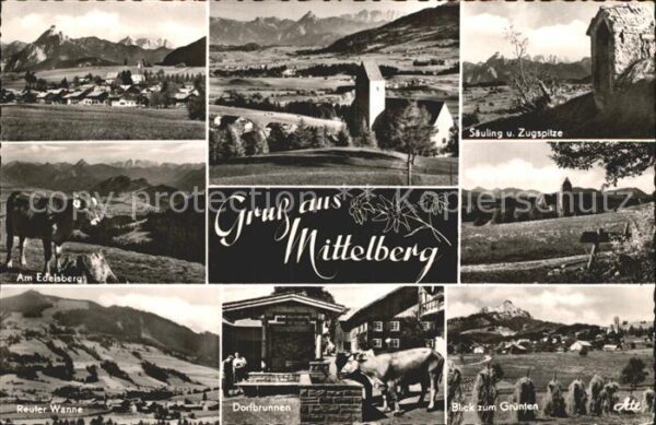 Mittelberg Guenzach Edelsberg Reuter Wanne Grünten Dorfbrun