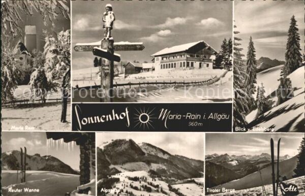 Maria Rain Allgaeu Reuter Wanne Tiroler Berge Alpspitze Sk