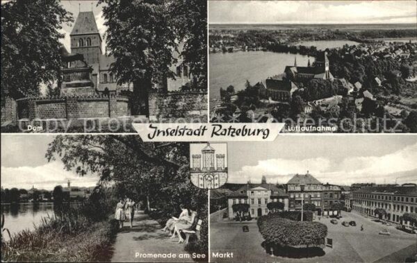 Ratzeburg Fliegeraufnahme Dom Markt