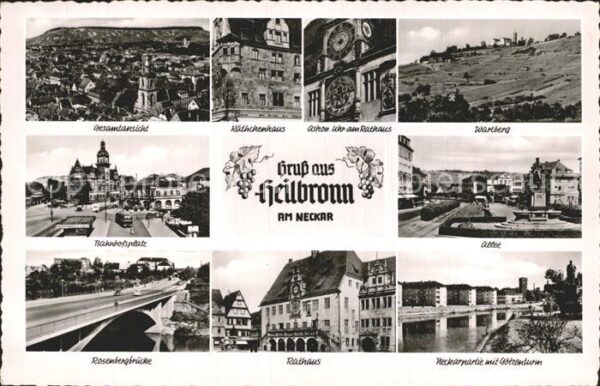 Heilbronn Neckar Käthchenhaus Rathaus Wartberg Rosenberg