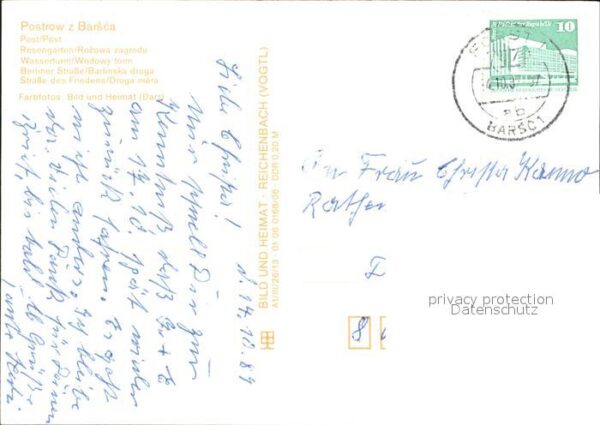 Forst Lausitz Post Rosengarten Wasserturm Berliner St – Bild 2