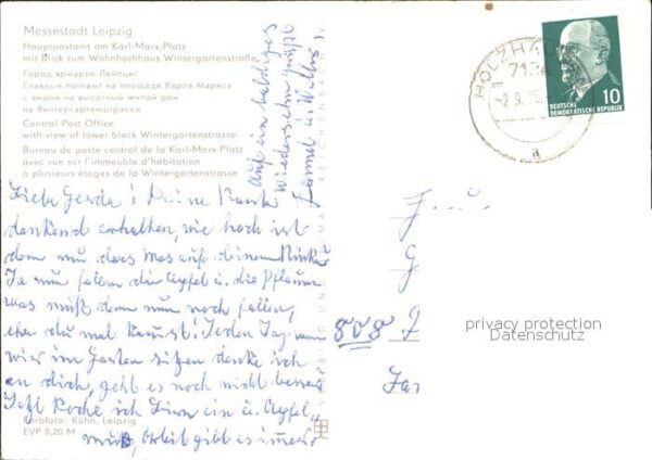 Leipzig Hauptpostamt Karl-Marx-Platz – Bild 2