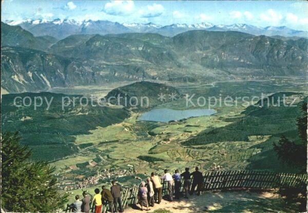 Caldaro Kaltern Blick vom Penegal Oltradige Lago di Cal