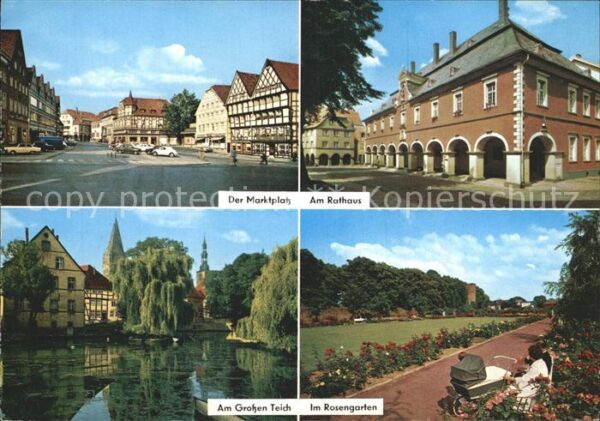 Soest Arnsberg Marktplatz Rathaus Grosse Teich Rosenga