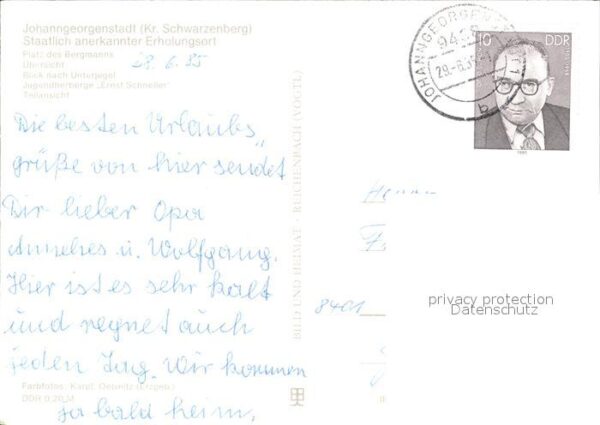 Johanngeorgenstadt Platz des Bergmanns Unterjugel Jugendhe – Bild 2