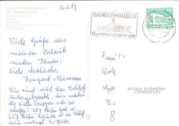 Stolberg Harz Rathaus Rittergasse Erholungsheim Comen – Bild 2