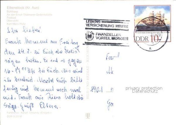 Eibenstock Bühlhaus Ernst-Thälmann-Gedenkstätte Ka – Bild 2
