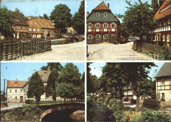 Grossschoenau Sachsen Lausur Umgebindehäuser Damastmuseum Kup