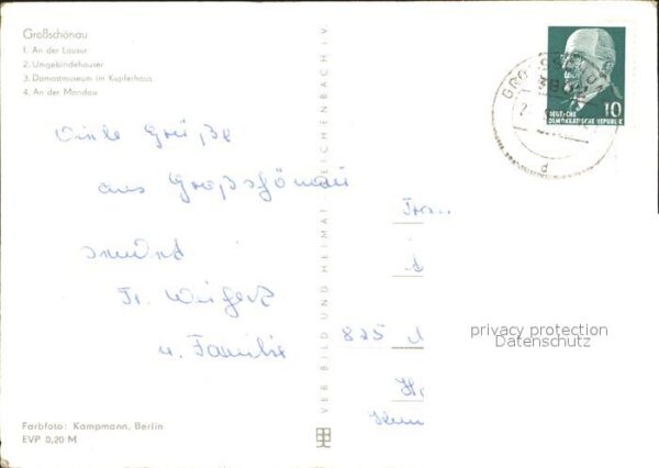 Grossschoenau Sachsen Lausur Umgebindehäuser Damastmuseum Kup – Bild 2