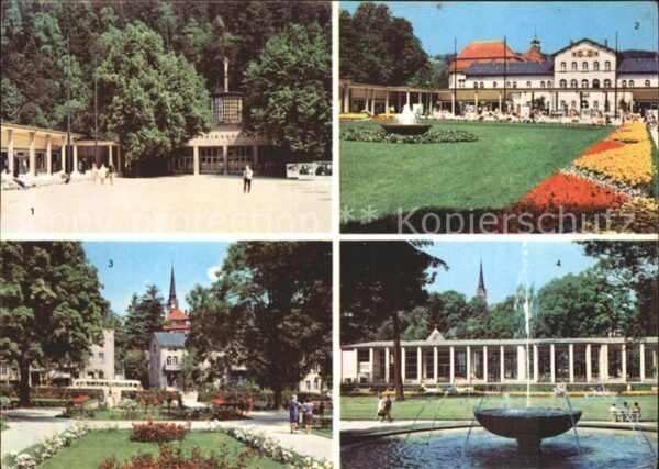 Bad Elster Marienquelle Badeplatz Rosengarten Wand