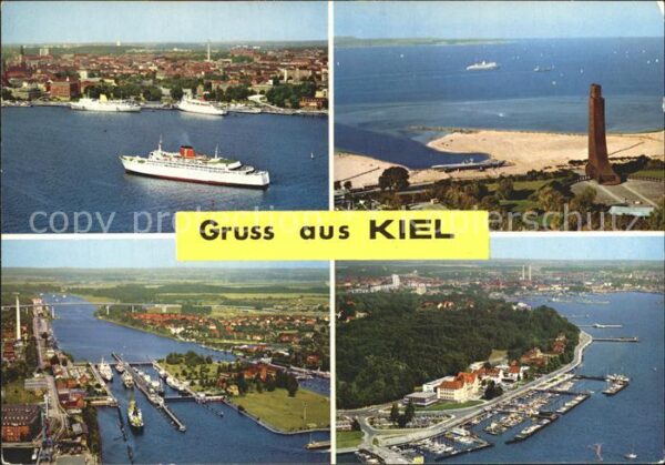 Kiel Fähre Ehrenmal Fliegeraufnahme