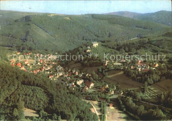 Schwarzburg Thueringer Wald Trippsteinblick