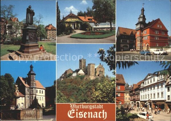 Eisenach Thueringen Lutherdenkmal Teehaus Karthausgarten Ra