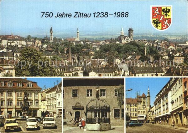 Zittau Herkulesbrunnen Grüner Born Klosterkirc