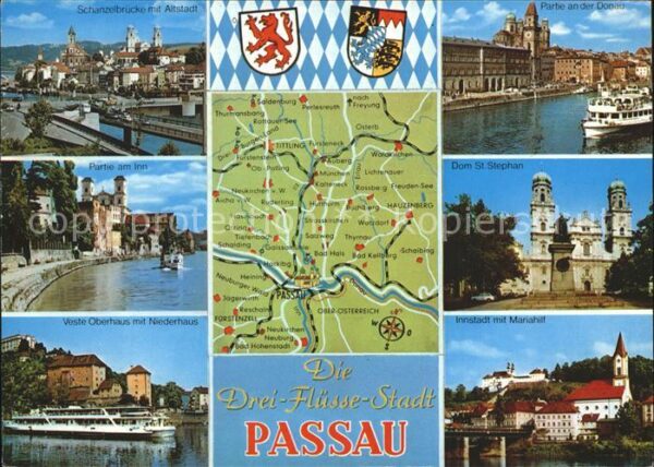 Passau Schanzelbrücke Veste Oberhaus Niederhau