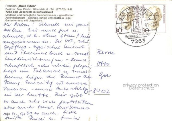 Bad Liebenzell Pension Haus Eden – Bild 2