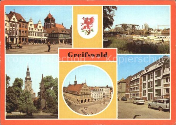 Greifswald Mecklenburg Vorpommern Platz der Freundschaft Wiecker Klappbrü