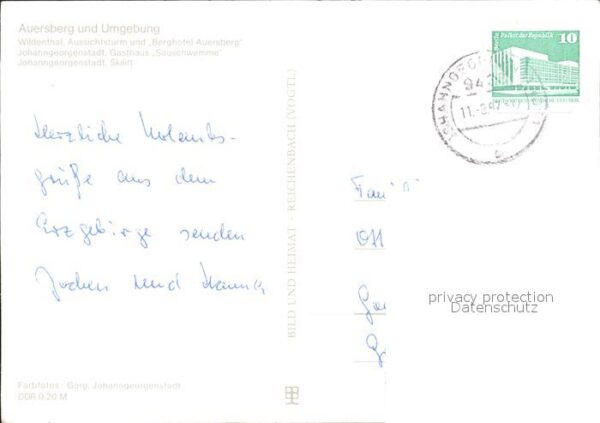 Auersberg Wildenthal Wildenthal Aussichtsturm Berghotel Joha – Bild 2