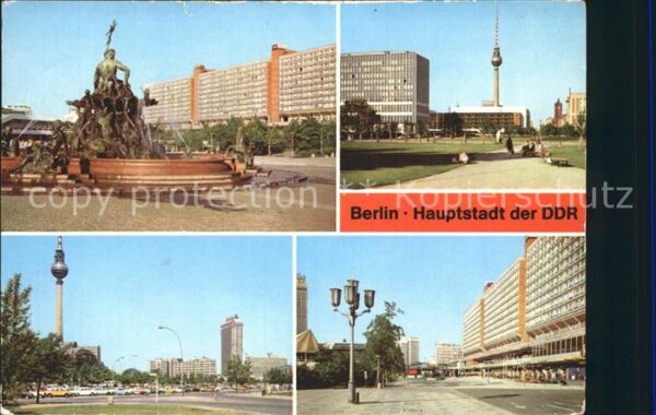 Berlin Neptunbrunnen Magistrale Palast der Rep