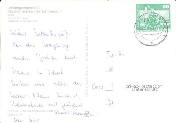 Johanngeorgenstadt Skilift Steinbach Postsäule – Bild 2