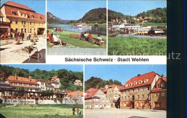 Wehlen Sachsen Karl-Marx-Platz Liegewiese Fähre Rathau