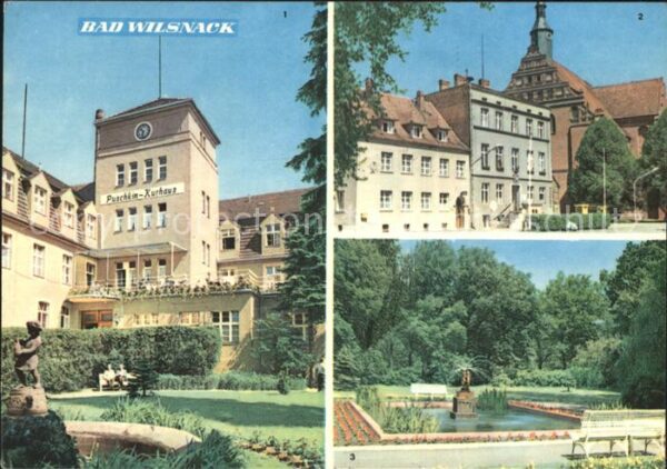 Bad Wilsnack Puschkin-Kurhaus Rathaus Kurpark