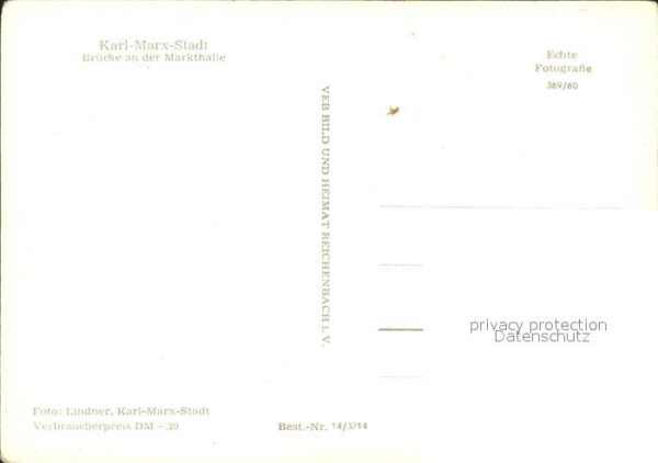 Karl-Marx-Stadt Brücke Markthalle – Bild 2
