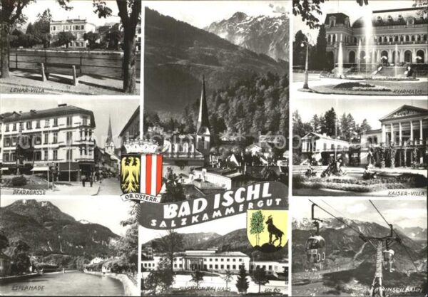 Bad Ischl Salzkammergut Lehar-Villa Pfarrgasse Esplanade Seilba