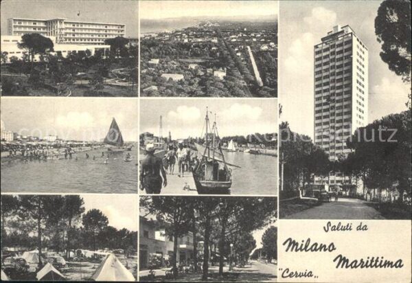 Milano Marittima Hochhaus Strand Campingplatz