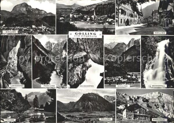 Golling Salzach Wasserfall Salzchöfen Pass Lueg Stahlha