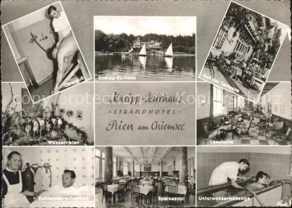 Prien Chiemsee Kurhaus Terrasse Lesehalle Kohlensäuer-