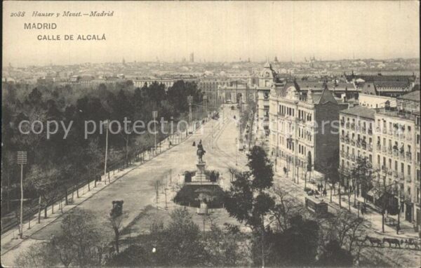 Madrid Spain Calle de Alcala