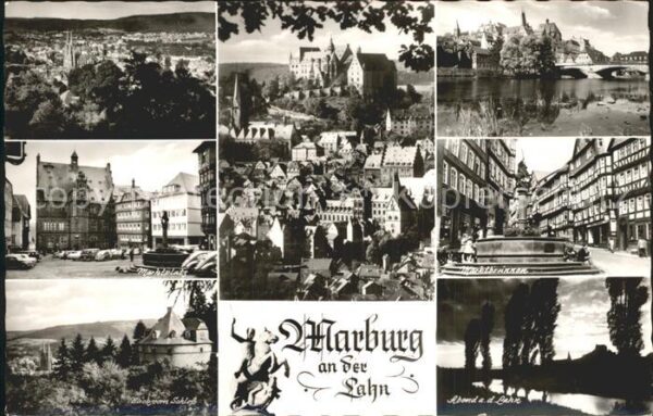 Marburg Lahn Marktplatz Marktbrunnen