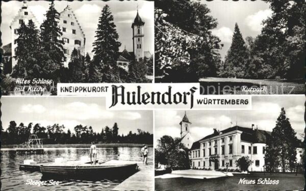 Aulendorf Altes Schloss mit Kirche Steeger See Ne