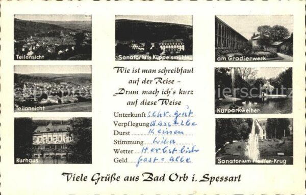 Bad Orb Gradierwerk Kurparkweiher Sanatorium Pf