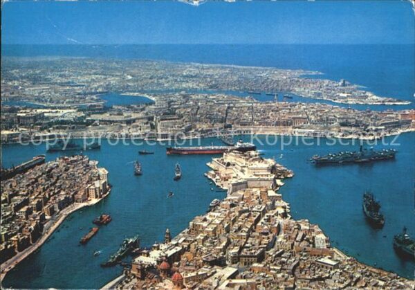 Sliema Fliegeraufnahme Hafen