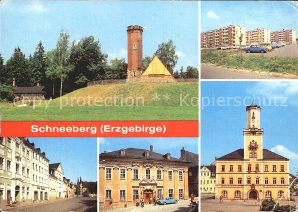 Schneeberg Erzgebirge Keilberg Neubaugebiet Ernst Schneller P