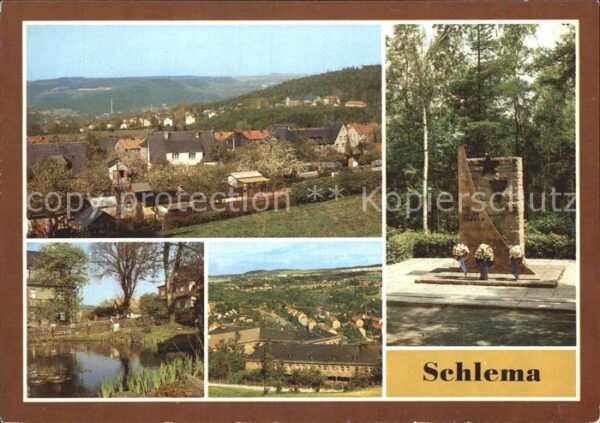Schlema Bad Teilansicht Mahnmal Parkanlage