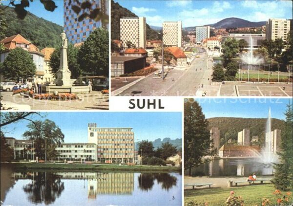 Suhl Thueringer Wald Karl Marx Platz Wilhelm Pieck Strasse H