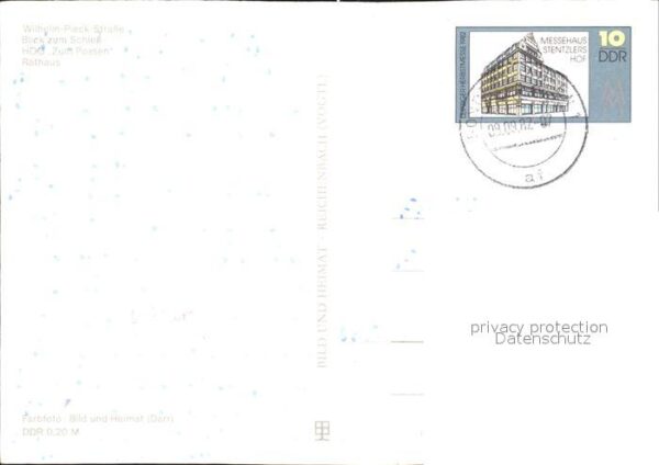 Sondershausen Thueringen Wilhelm Pieck Strasse Blick zum Schloss – Bild 2