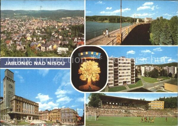 Jablonec nad Nisou Radnice Celkovy pohlhed Piehrada
