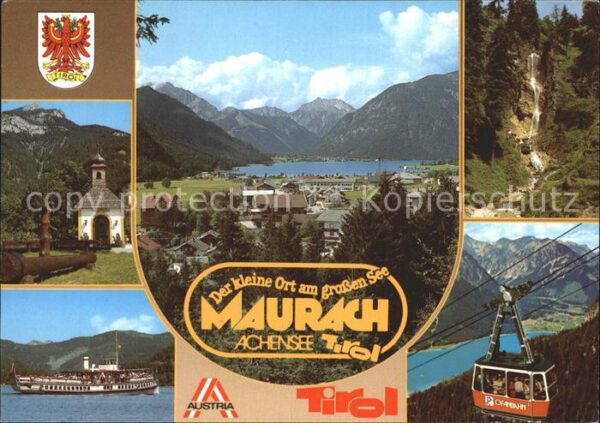 Maurach Tirol Panorama Achensee Seilbahn Personenschi