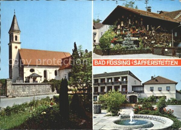 Bad Fuessing Pfarrkirche Springbrunnen