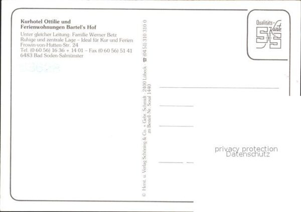 Bad Soden-Salmuenster Kurhotel Ottilie – Bild 2