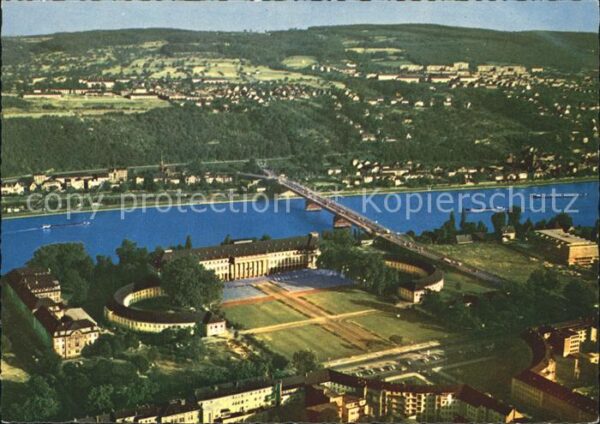 Koblenz Rhein Schloss Fliegeraufnahme