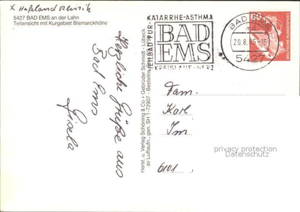 Bad Ems Kurgebiet Bismarckhöhe – Bild 2