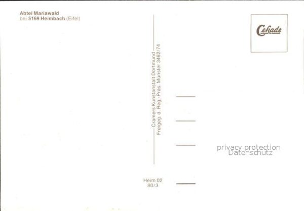Heimbach Eifel Fliegeraufnahme Abtei Mariawald – Bild 2